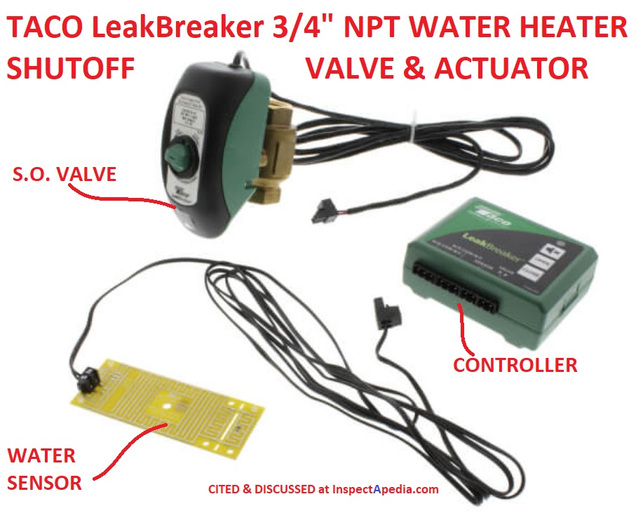 E-SDS Automatic Water Leak Shut Off Valve System,Water Leak Detector with 2  Valves,2 Sensors and Sounds Alarm,for Pipes 3/4 NPT,Flood Prevention for