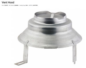 Typical water heater draft hood at InspectApedia.com
