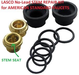 Lasco valve seat replacement kit for American Standard brand faucets - at InspectApedia.com