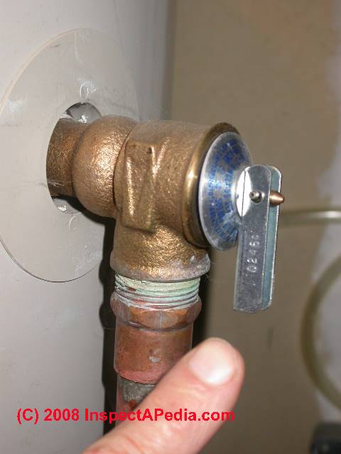 water heater overflow pipe code