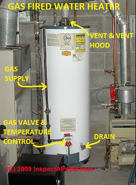 Rheem 19 Gallon Commercial Electric Water Heater Wiring Diagram from inspectapedia.com