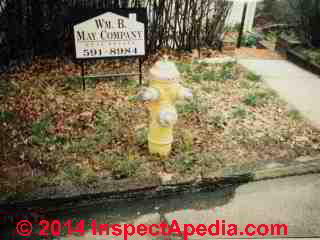 Leaks at street traced to leaky water supply lateral between house and water main (C) Daniel Friedman