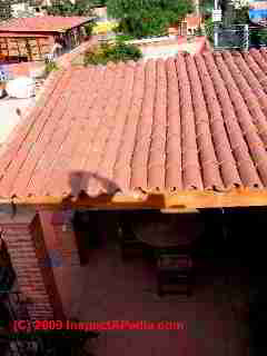 Low slope clay tile roof leaks (C) Daniel Friedman