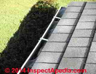 Asphalt roof shingle exposure distance question & photo (C) InspectApedia Pam Lewis