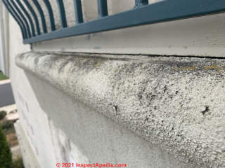 Add zee flashing rather than seal the bottom of this drip edge (C) InspectApedia.com Aaron