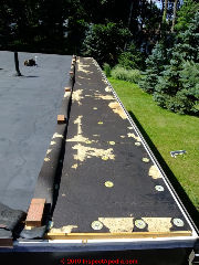 EPDM rubber roof installation and repair details (C) Daniel Friedman Eric galow