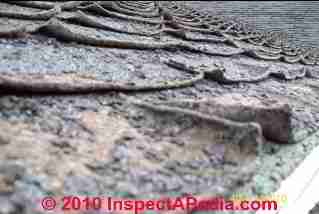 Fishmouthed roof shingle fail(C) Daniel Friedman