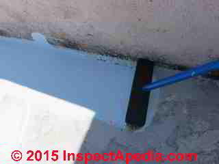 flat roof leak diagnosis repair (C) Daniel Friedman