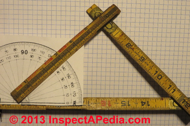 Calibration of Folding Ruler Scale to Read Roof Slopes