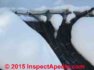 Roof ice dam leak diagnosis and repair for flat roofs (C) Daniel Friedman