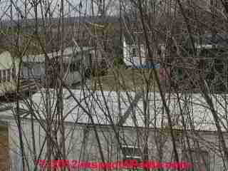 Mobile home roof covered with roll roofing (C) Daniel Friedman