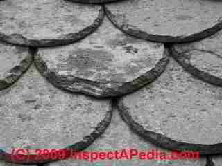Stone roof tile delamination (C) DanieL Friedman\