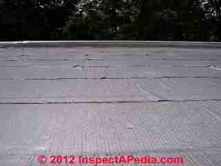 Roof underlayment peel and stick (C) InspectApedia