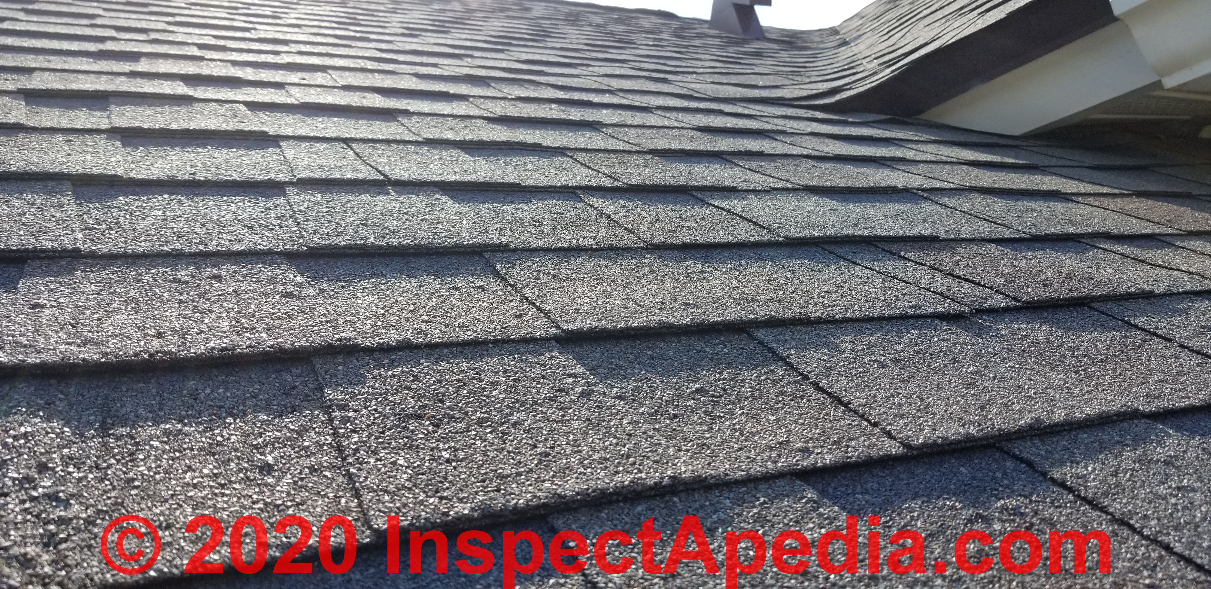 Blistered Asphalt Roof Shingles Shingle Rash Blisters As A Product Defect Versus Storm Damage And Other Defects Photos And Text Guide To The Diagnosis Of Asphalt Roof Failures How To