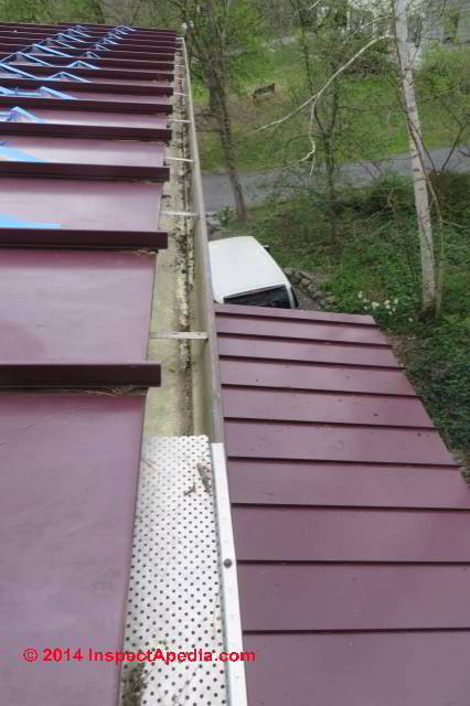 Gutter after repair of snow and ice damage (C) Daniel Friedman Eric Galow