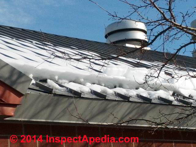 Roof Ice Guard Mini Snow Guard Prevent Sliding Snow Stop Buildup blue PLASTIC 
