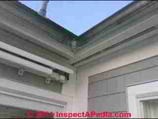 Soffit vents © D Friedman at InspectApedia.com 