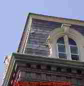 Slates on a steep roof