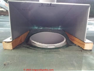 Cinderella incinerating toilet air inlet vent cover installation details  