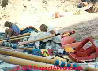 Ammo boxes on a raft trip (C) Daniel Friedman