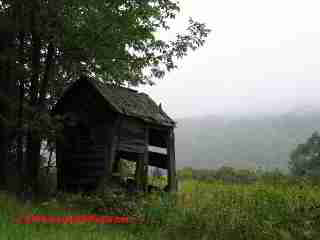 Photo of anantique outhouse in Cooperstown NY (C) Daniel Friedman