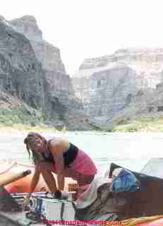 Ammo Cans used on the Colorado River Raft Trip