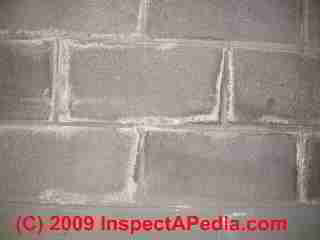 Effloresence on masonry block wall(C) Daniel Friedman