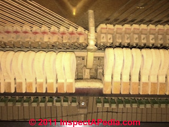 Starr piano keys interior © D Friedman at InspectApedia.com