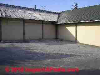 Asbestos roof debris runoff after power washing (C) Daniel Friedman