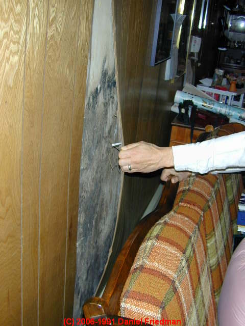 Moldy Wall Paneling How To Find Hidden Mold Behind Paneling In Buildings Looking For Hidden Mold A How To Photo And Text Primer On Finding Mold In Buildings