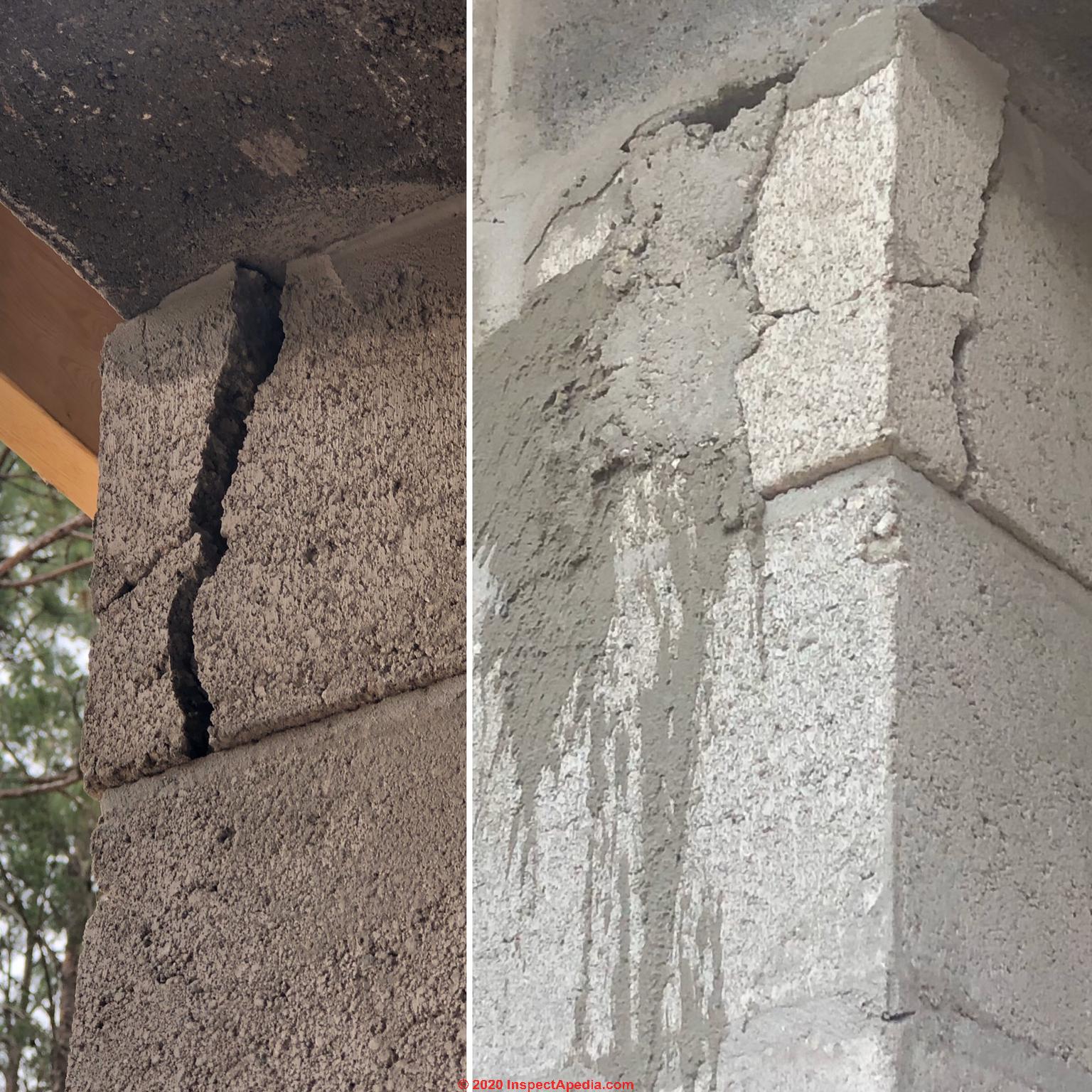 Vertical Cracks in Concrete Block Walls