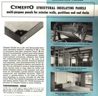Celotex Cemesto asbstos-cement-insulating-panels at InspectApedia.com
