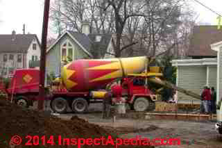 Concrete placement by delivery truck, Poughkeepsie NY © Daniel Friedman