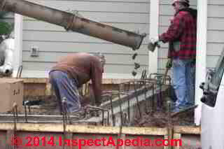 Concrete placement by delivery truck, Poughkeepsie NY © Daniel Friedman