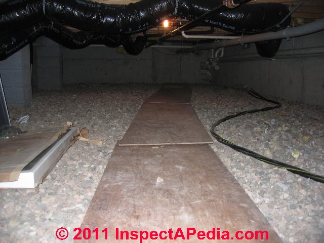 Crawl Space Moisture Barrier choices, placement:Where 
