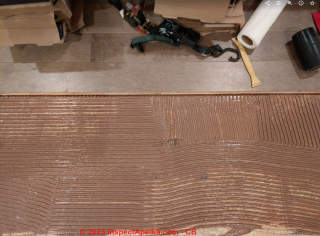 Owner's DIY hardwood floor re-installatin (C) InspectApedia.com