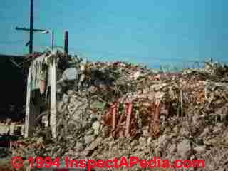 L.A. freeway section that collapsed during the Northridge Earthquake © Daniel Friedman at InspectApedia.com