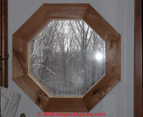 Octagonal window (C) Daniel Friedman at InspectApedia.com