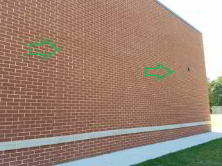 Control joints in a brick veneer at the Van Scriver Elementary School in Haddonfield New Jersey © Daniel Friedman at InspectApedia.com