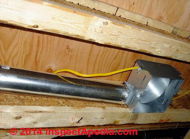 duct for bathroom exhaust fan