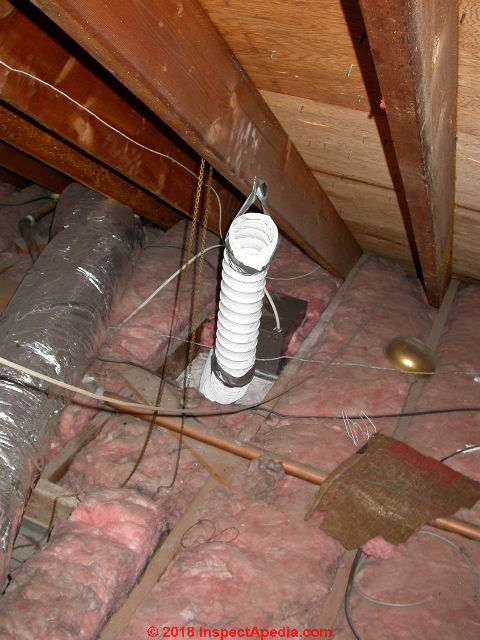 Routing A Bath Vent Duct Down Out Or Up Through An Attic