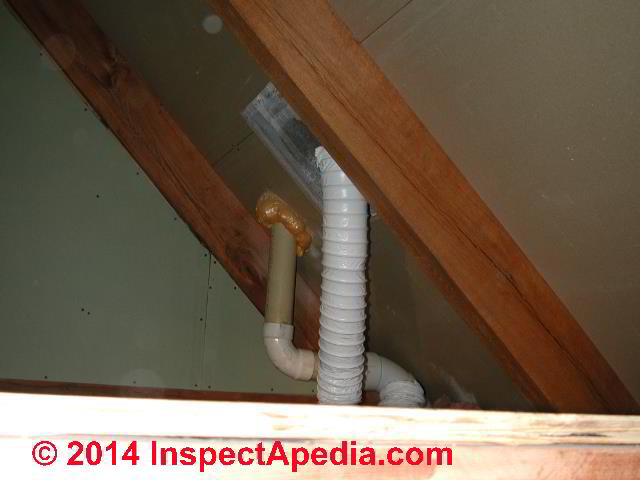 bathroom exhaust fan no attic