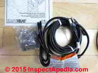 Roof & gutter de-icing or ice dam prevention cable from Easy Heat (C) Daniel Friedman
