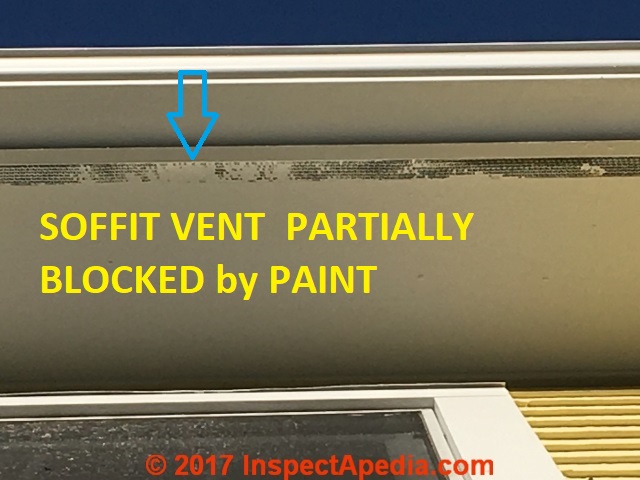 Blocked Soffit Vent Intake Questions & Answers.