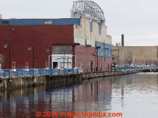 Seawall and dock examples on Lake Superior in Duluth, Minnesota (C) Daniel Friedman