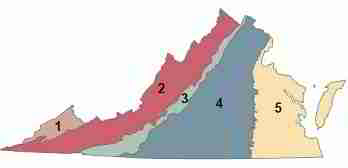 Location of sinkhole type soils in Virginia - VA DMME