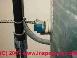 Photograph of a water pressure tank air volume control