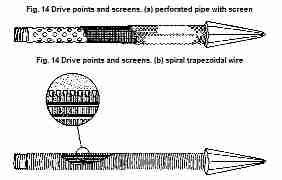 Photograph of sketch of the componentsof a well pit.