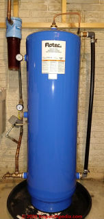 Flotec tank installed in a repaired Morrison well system (C) InspectApedia.com Evan