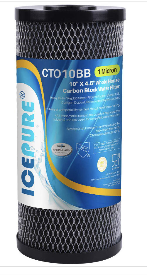 IcePure water filter discussed at InspectApedia.com